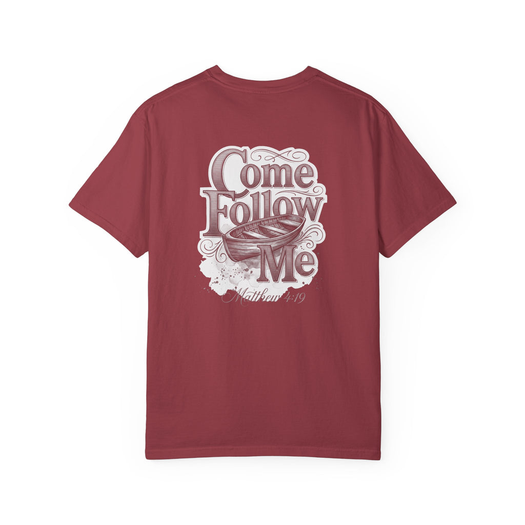 Come follow me Christian Cross T-Shirt — "I Surrender All" Vintage Faith Graphic Tee