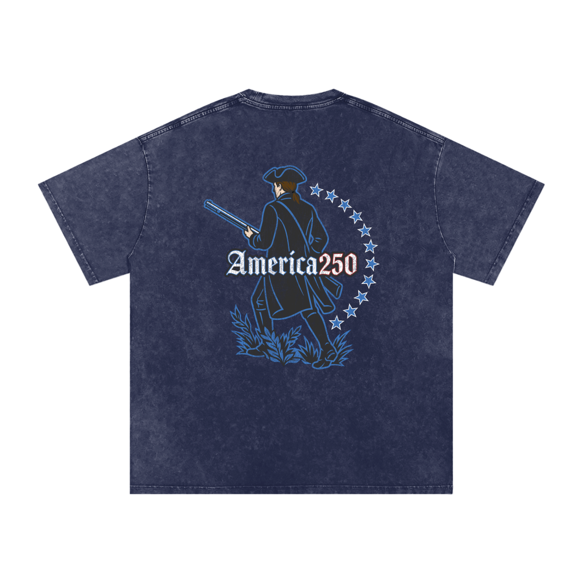 America Snow Washed Oversized Cotton T-Shirt