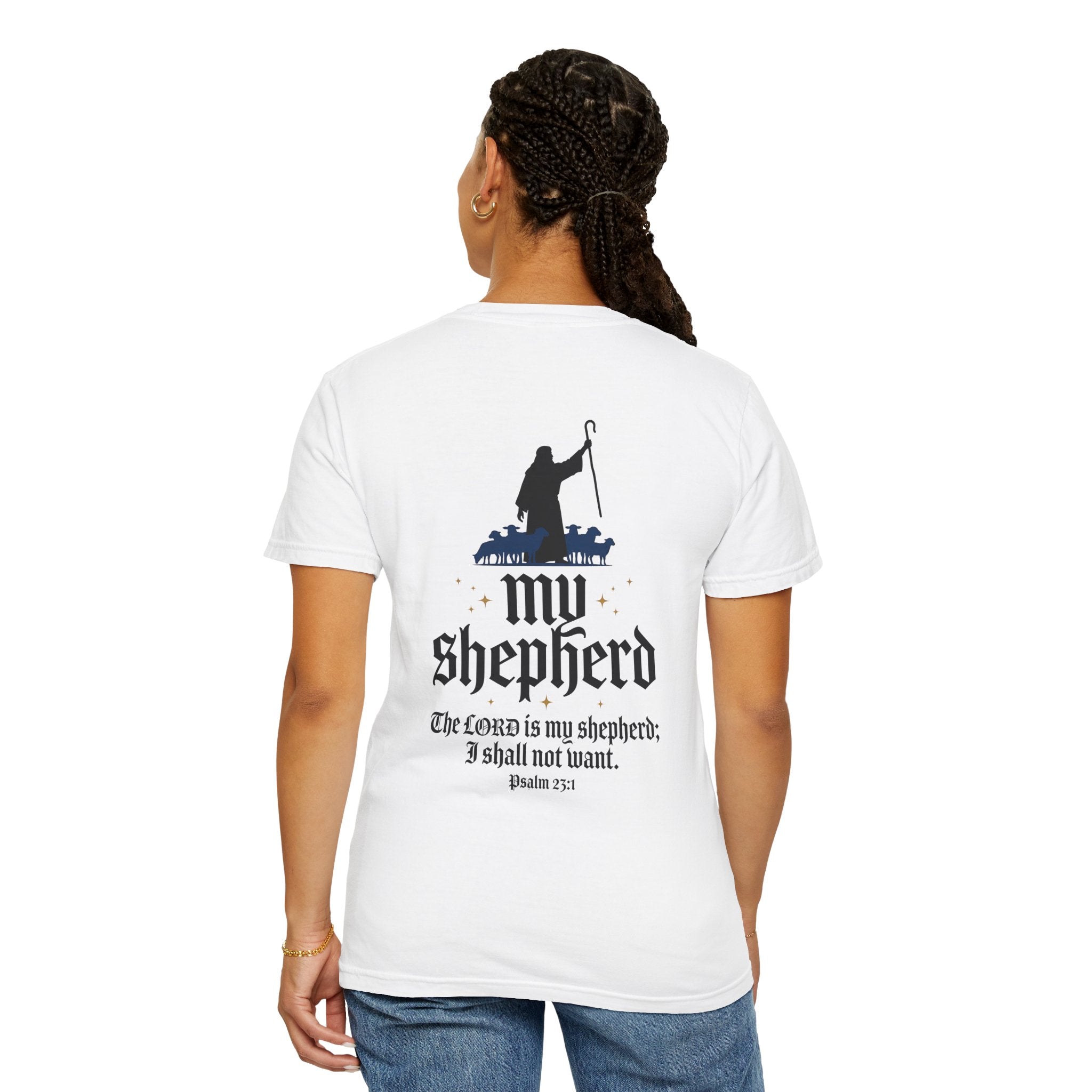 My Shepherd T-Shirt — Psalm 23 Christian Cross Tee