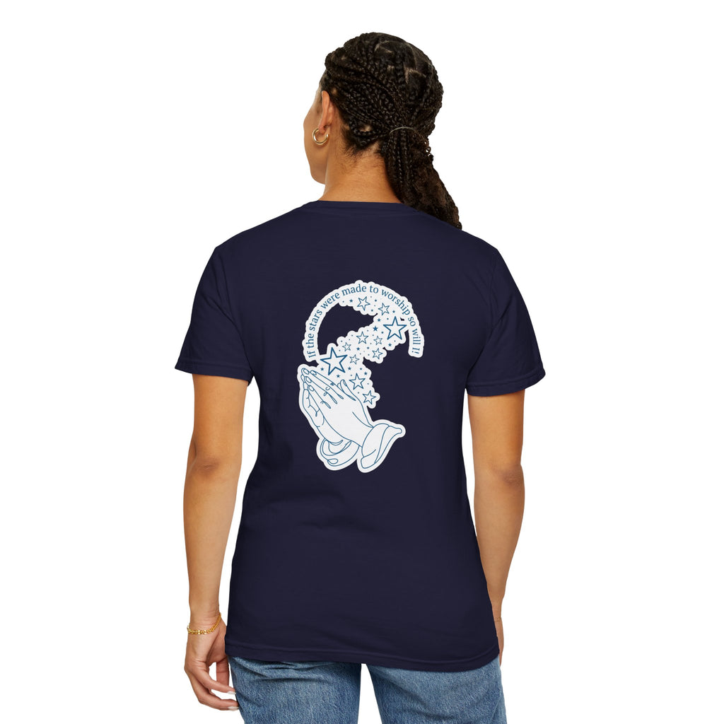 Praying Hands Cross T‑Shirt — Christian Faith Graphic Tee