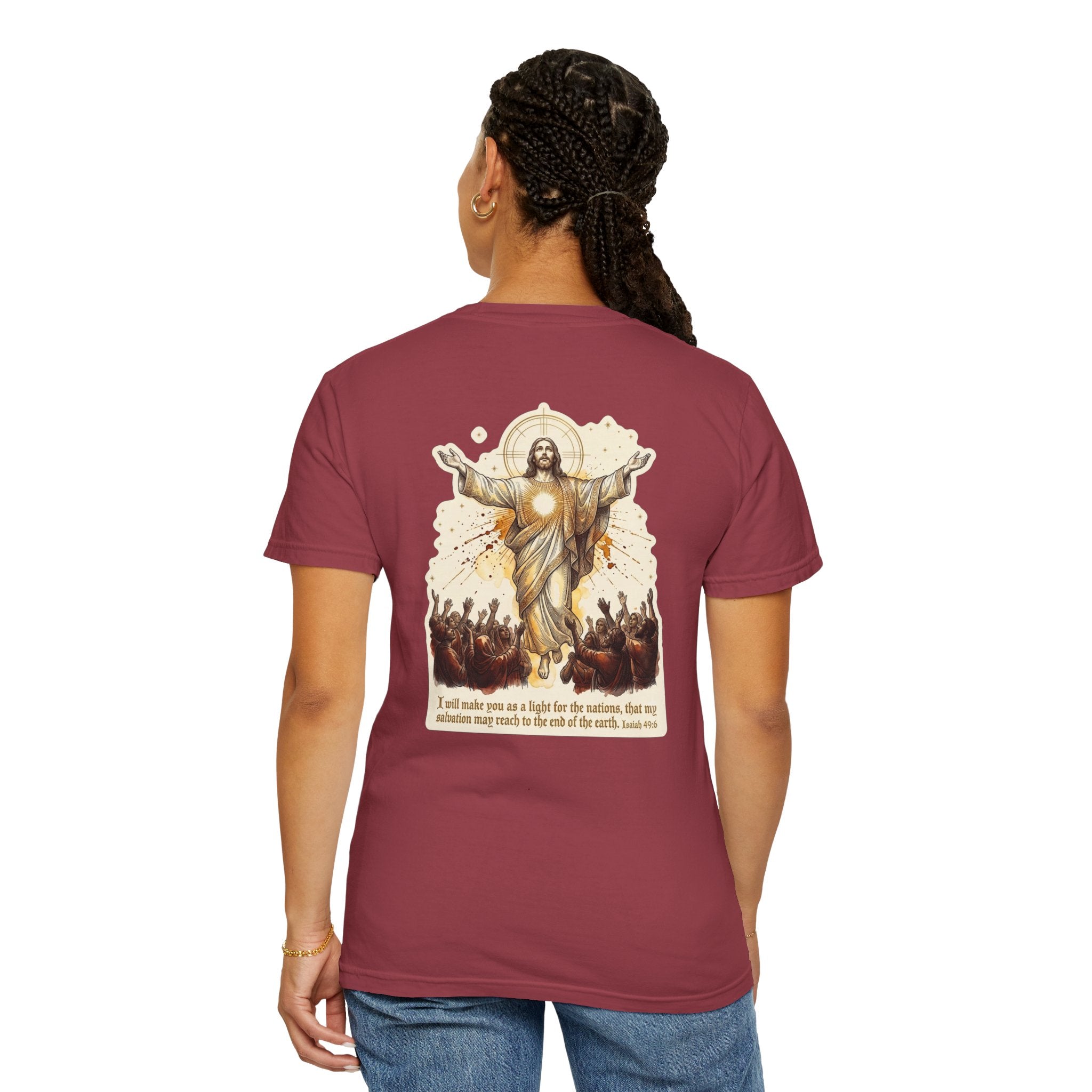 Christian Resurrection T‑Shirt — Jesus with Three Crosses Graphic