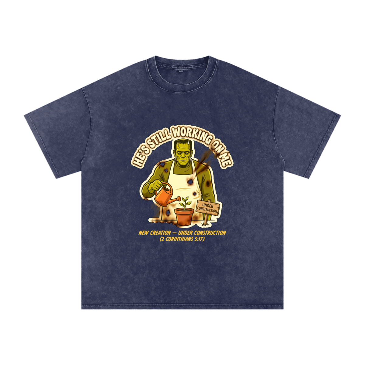 Franky Snow Washed Oversized Cotton T-Shirt