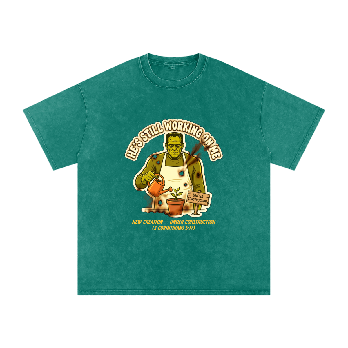 Franky Snow Washed Oversized Cotton T-Shirt