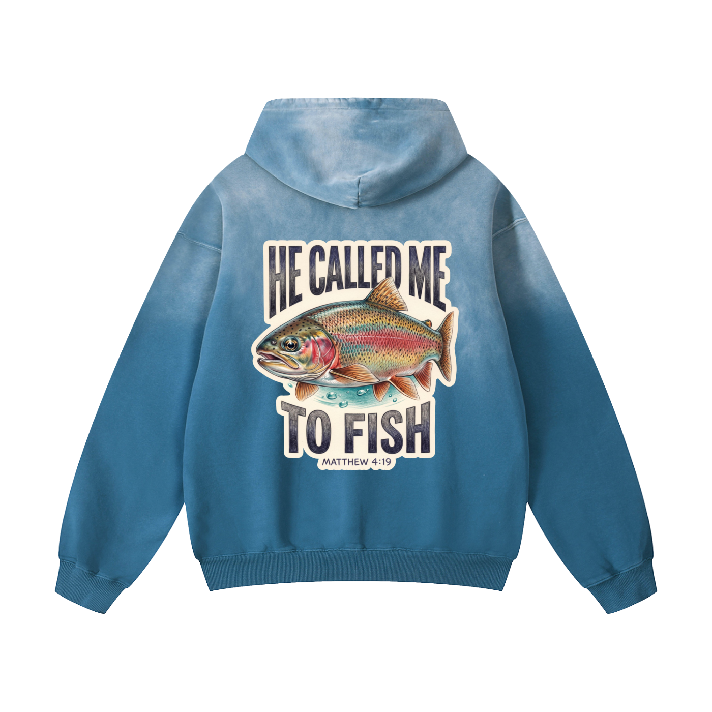 Called to Fish - Heavyweight Sunfade Oversized Hoodie -