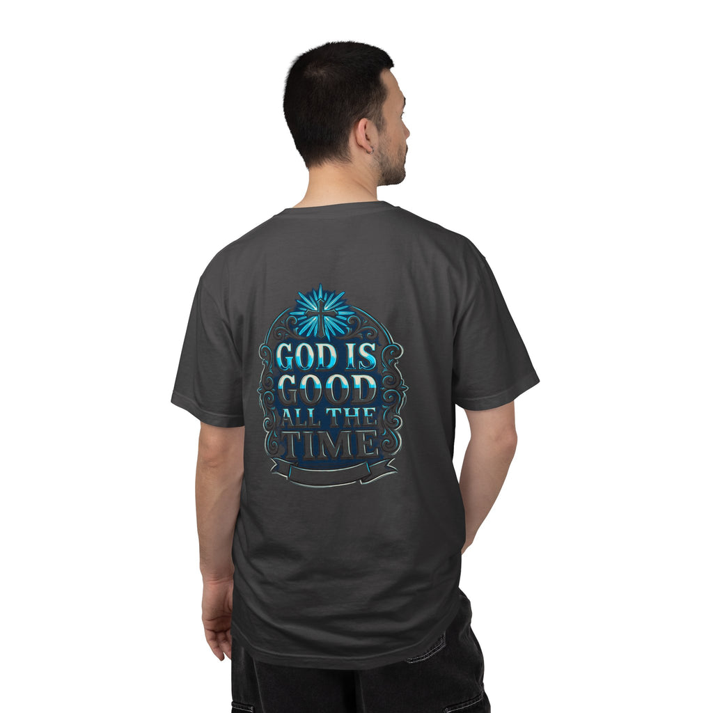 Christian T-Shirt — "God Is Good All The Time" Cross Graphic