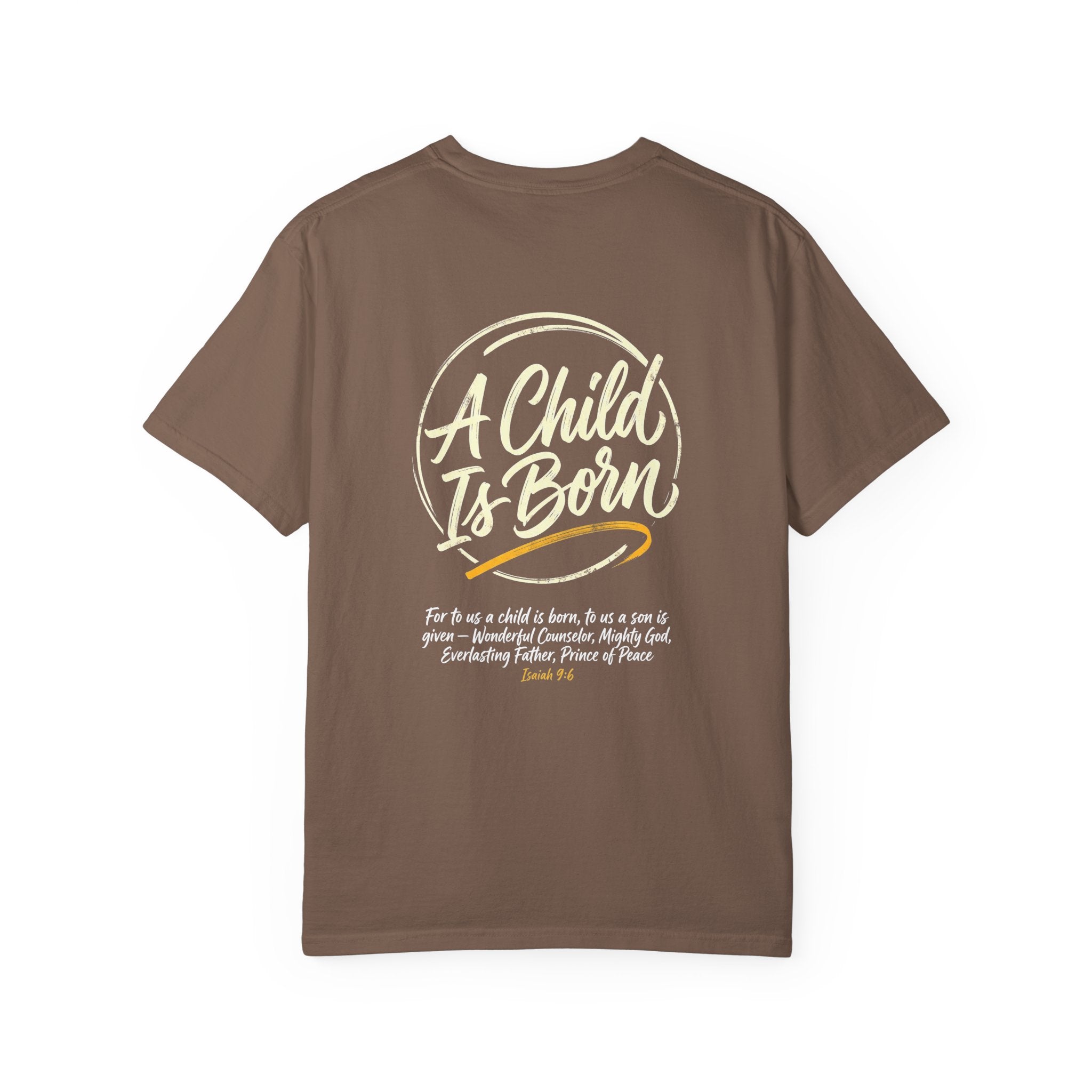 A child is born T-shirt | Christian Cross Tee