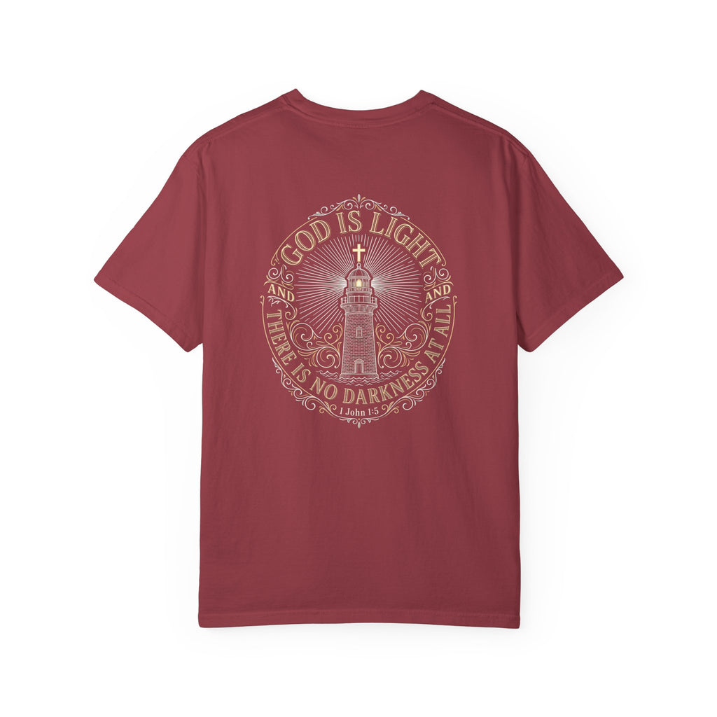 God is light T-shirt | Christian Cross Tee