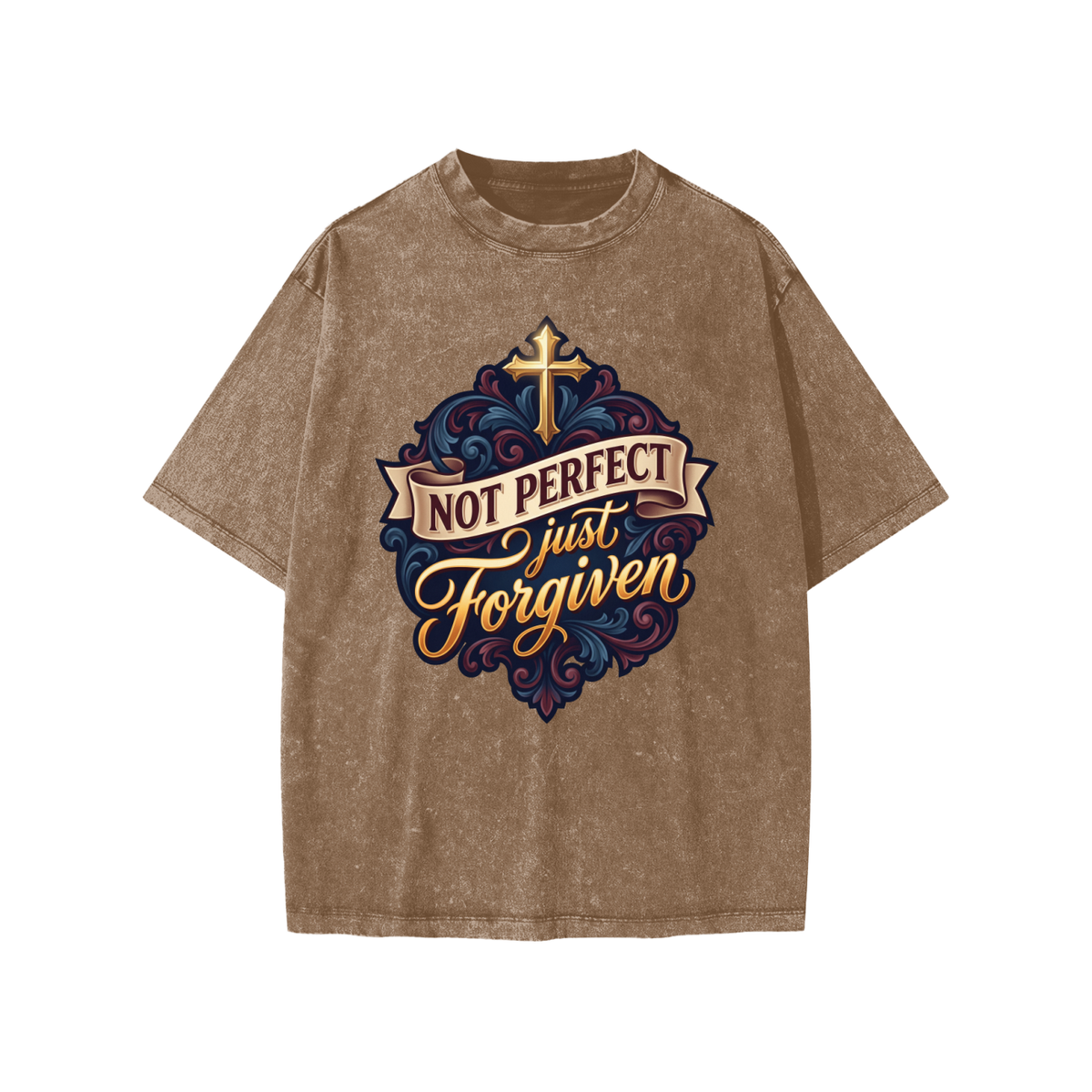 Not Perfect but Forgiven Snow Washed Kids' T-Shirt