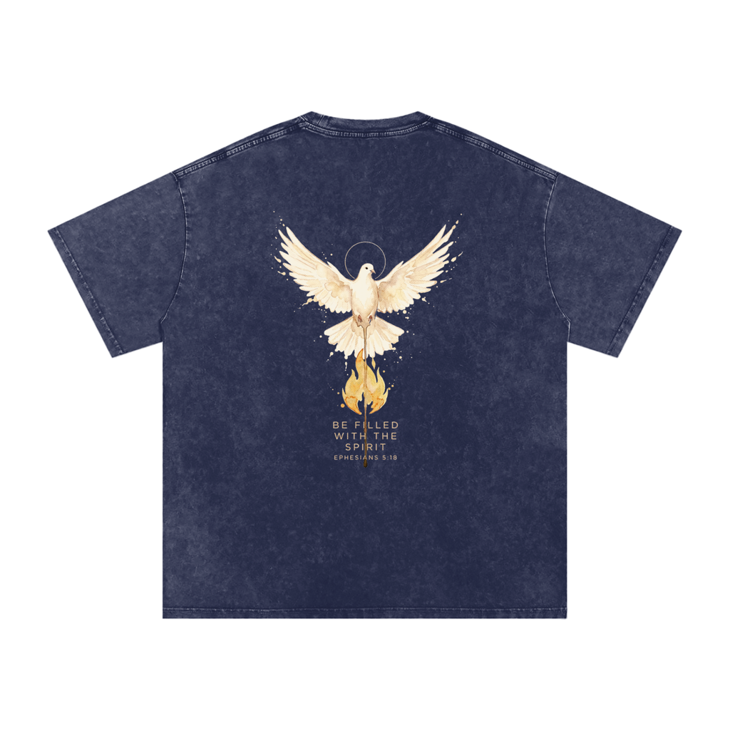 Be filled Snow Washed Oversized Cotton T-Shirt
