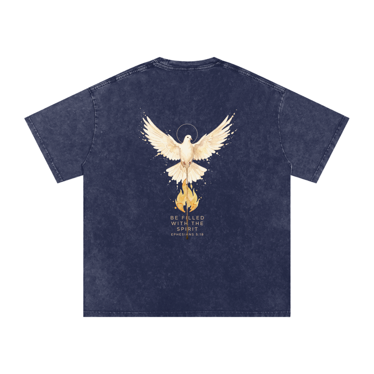 Be filled Snow Washed Oversized Cotton T-Shirt