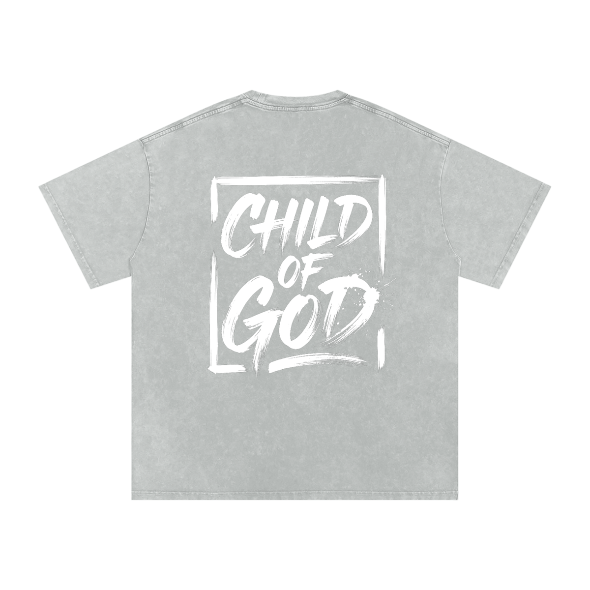 Child of God Snow Washed Oversized Cotton T-Shirt
