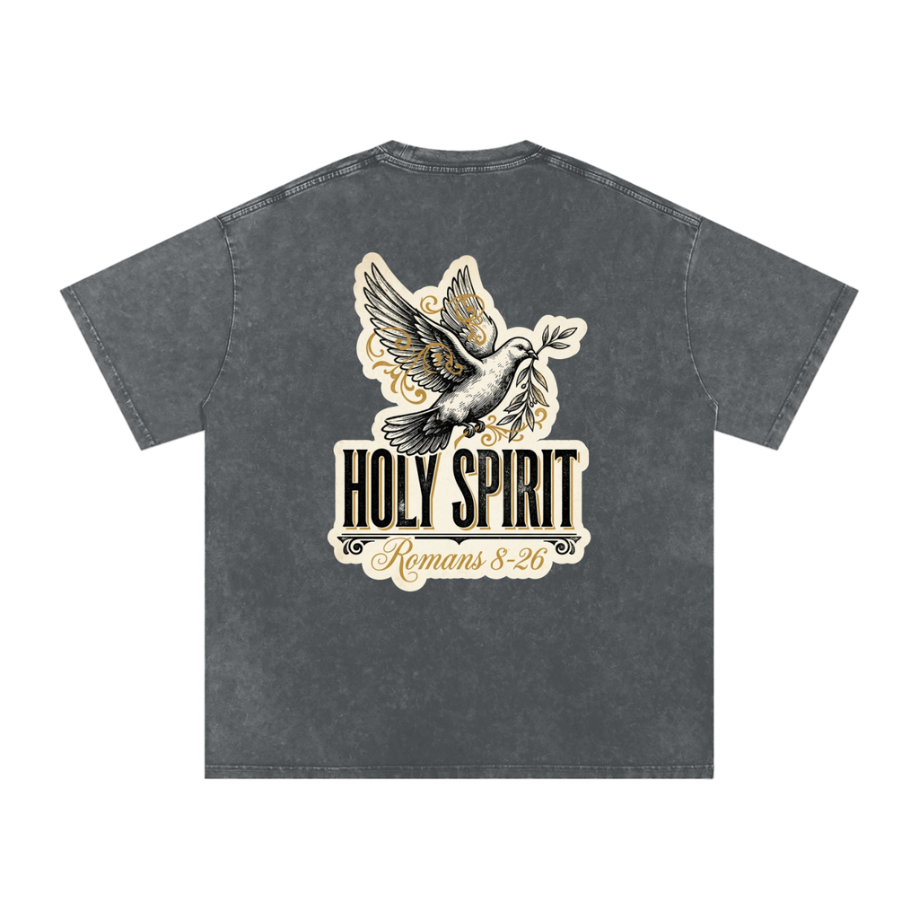 Holy spirt Snow Washed Oversized Cotton T-Shirt
