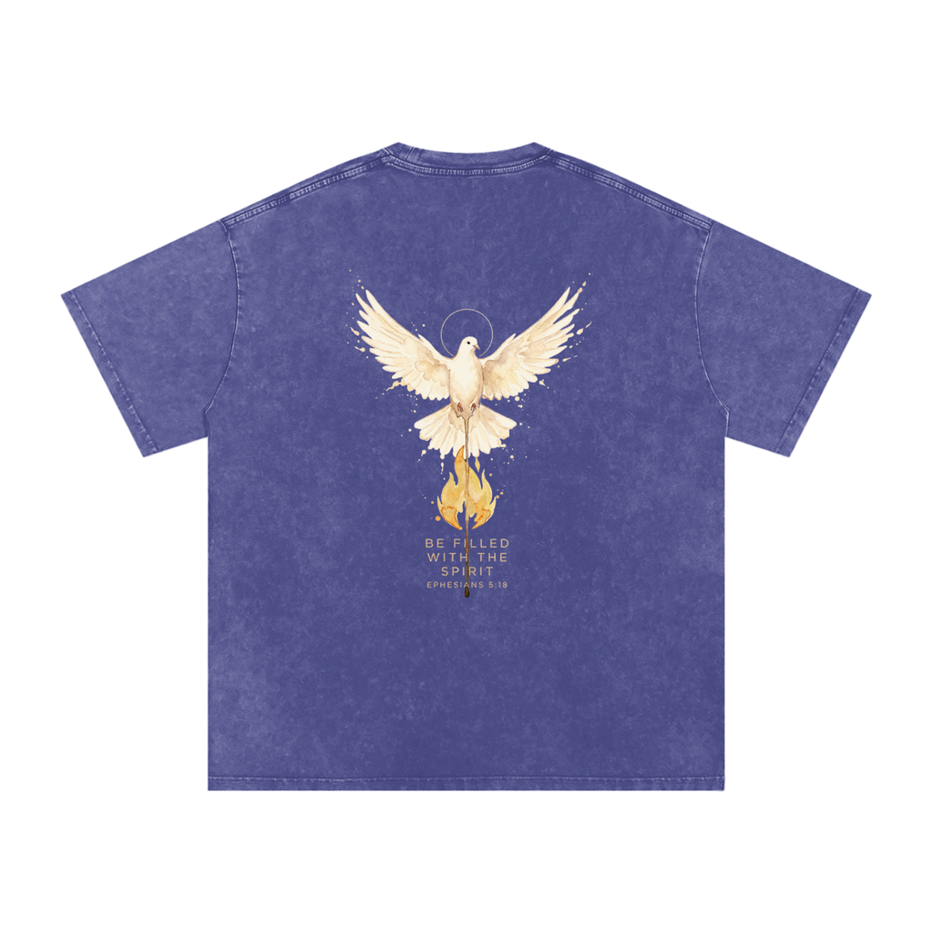 Be filled Snow Washed Oversized Cotton T-Shirt
