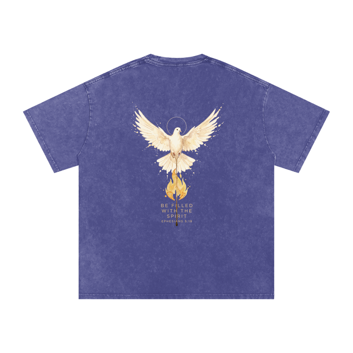 Be filled Snow Washed Oversized Cotton T-Shirt