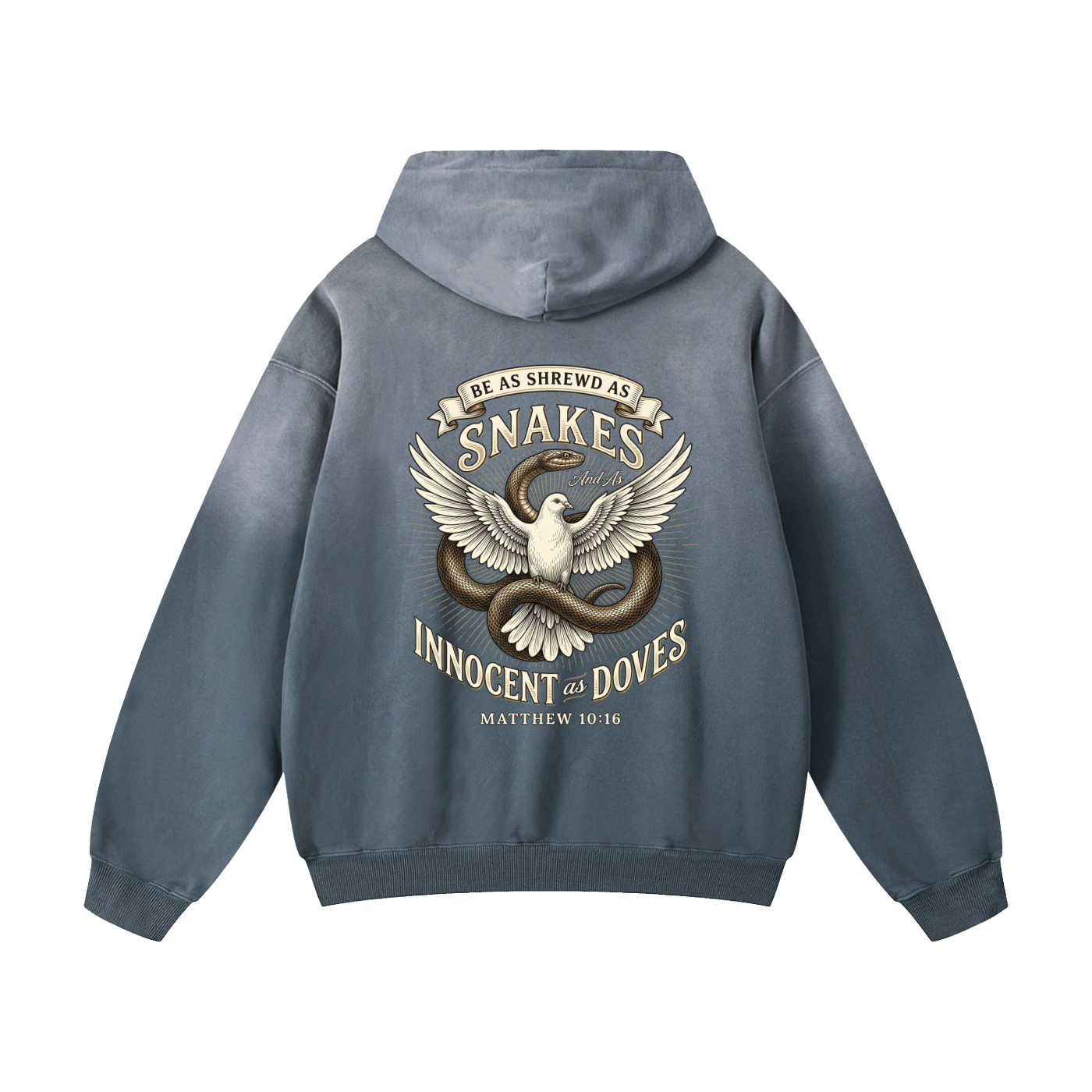 Innocent as Doves - Heavyweight Sunfade Oversized Hoodie -