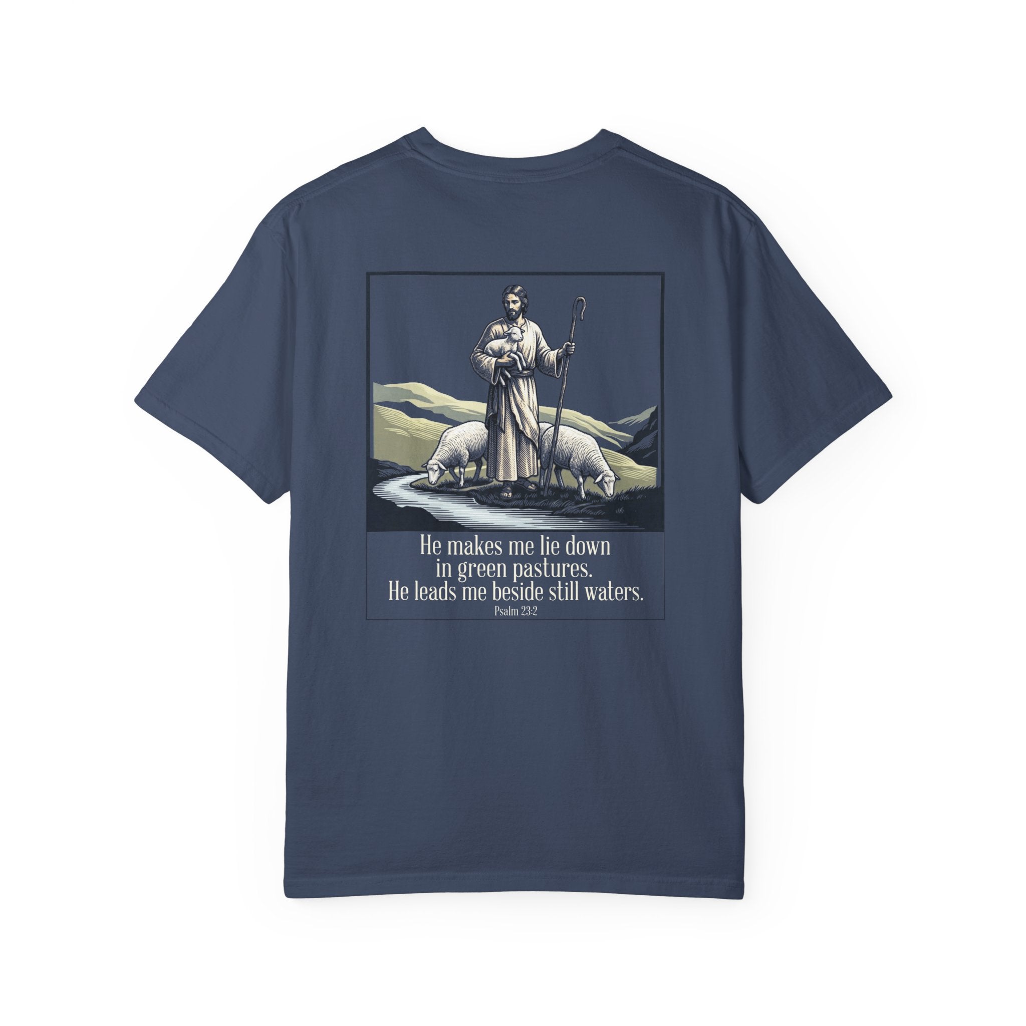 Green pastures T-shirt | Christian Cross Tee