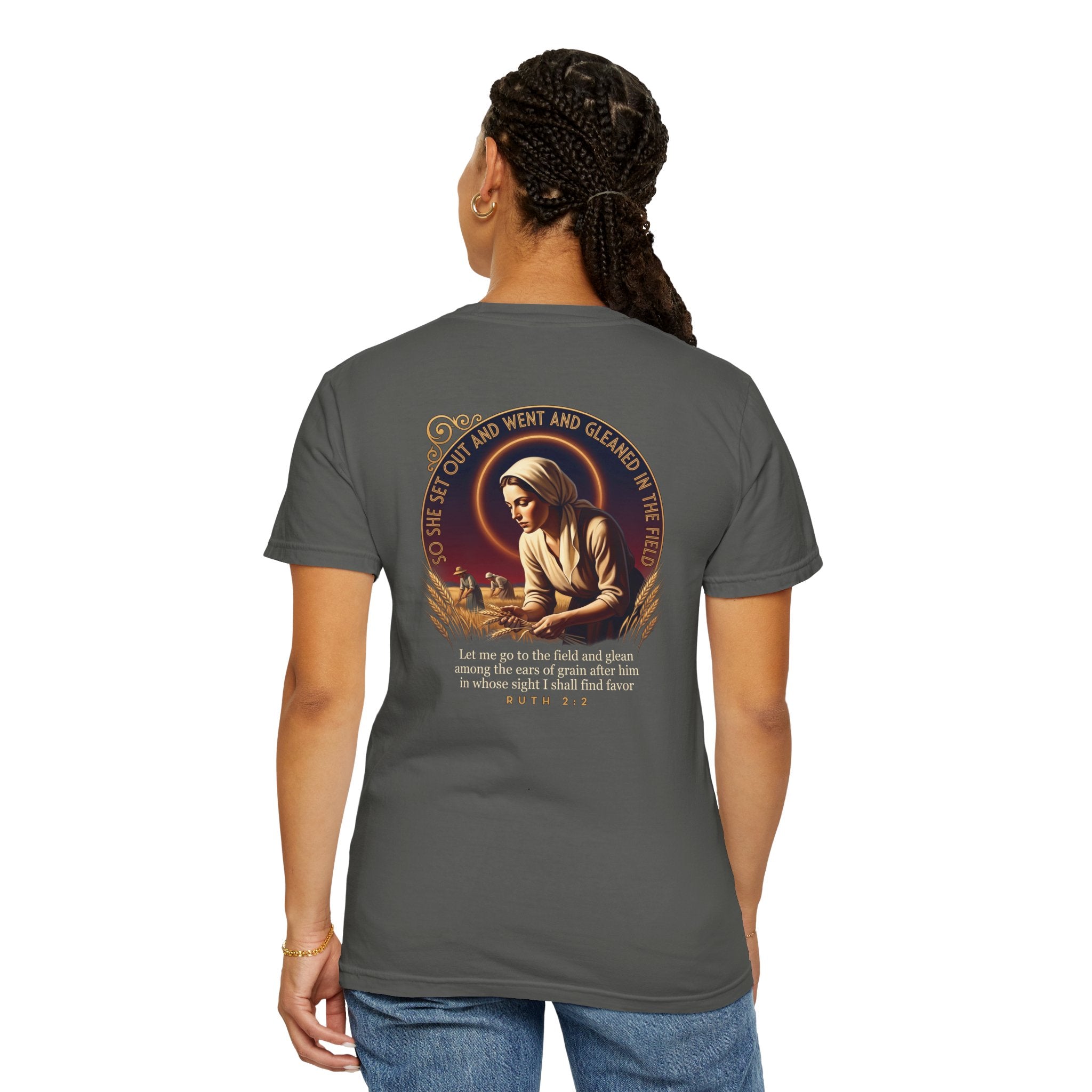 Christian Cross T-Shirt — Ruth Gleaning in the field