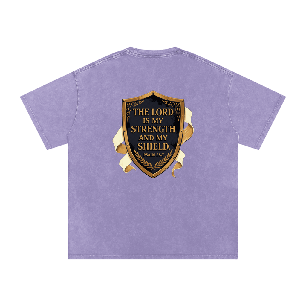 Shield Snow Washed Oversized Cotton T-Shirt