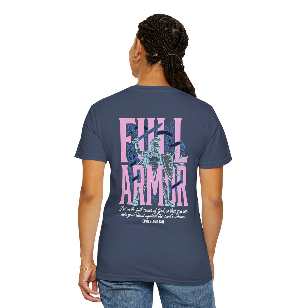 Full Armor T-Shirt — Christian Cross Graphic Tee (Ephesians 6:11)