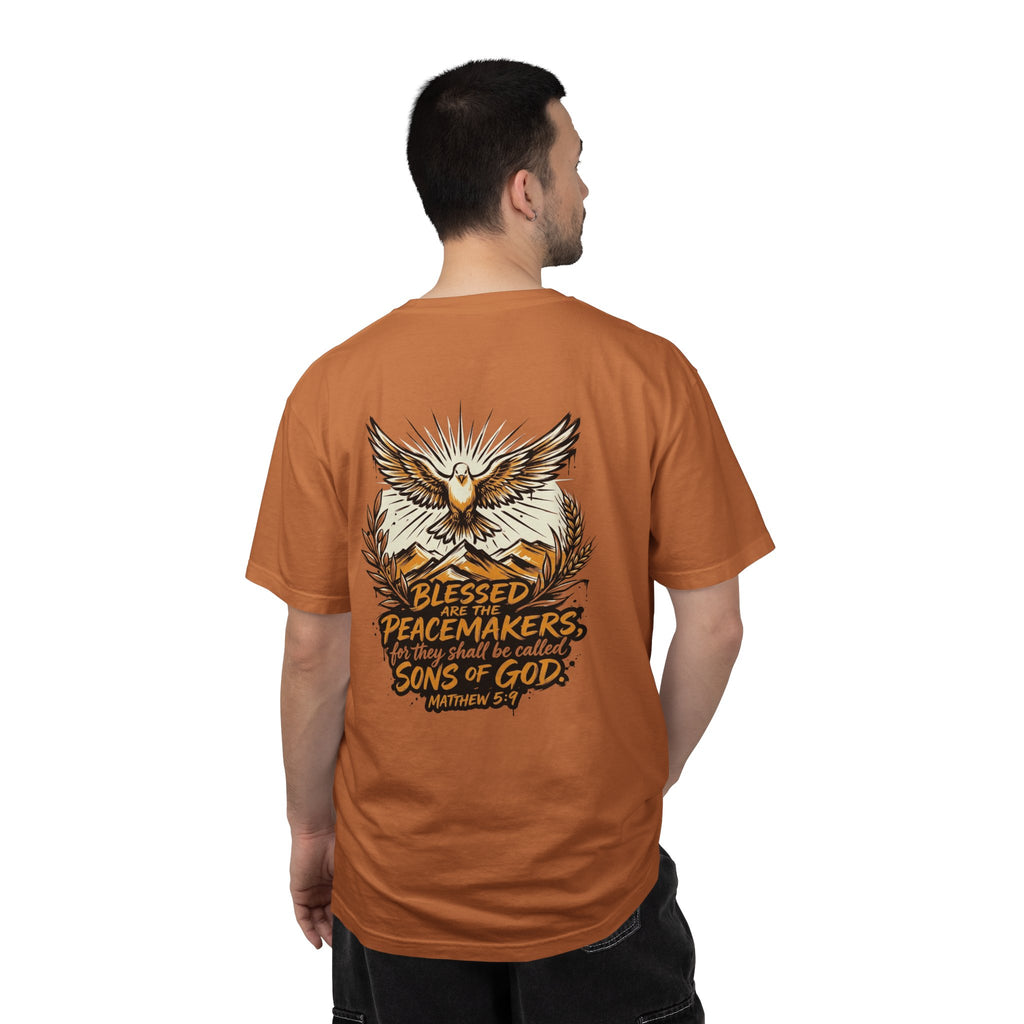 Blessed Peacemakers Dove T-Shirt — Matthew 5:9 Christian Tee
