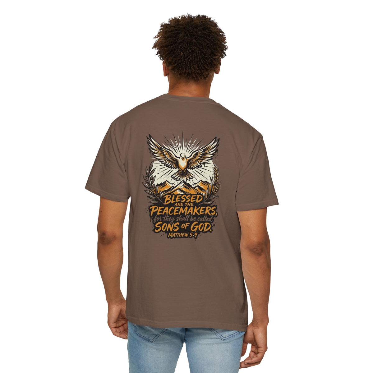 Blessed Peacemakers Dove T-Shirt — Matthew 5:9 Christian Tee