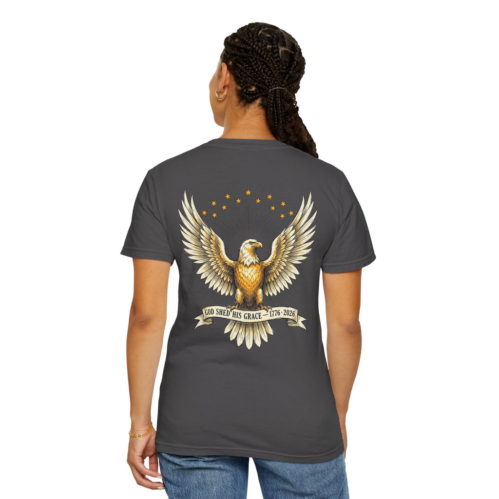 America Eagle T‑Shirt — Patriotic Eagle Graphic Tee with “America” Front Text