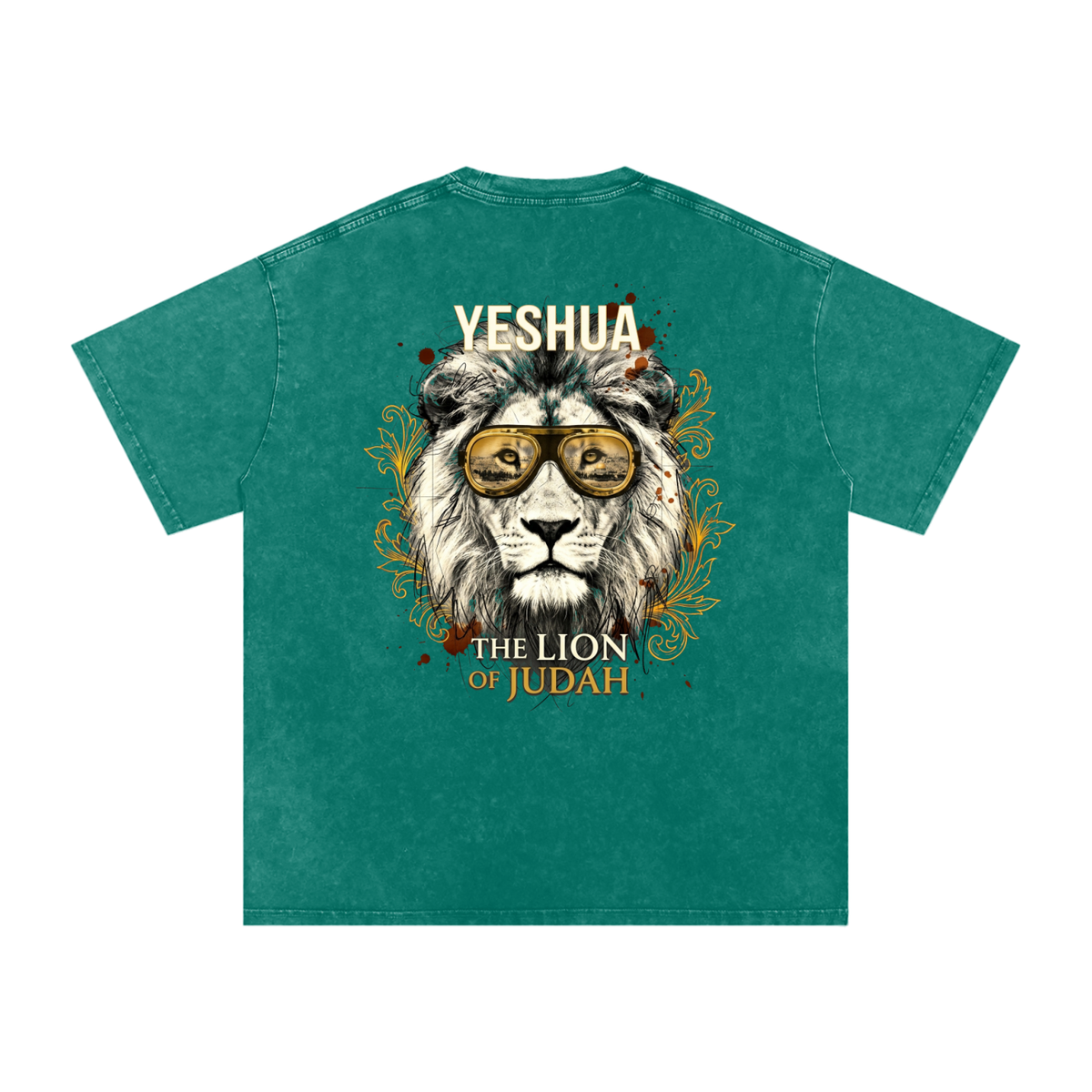 Yeshua Snow Washed Oversized Cotton T-Shirt