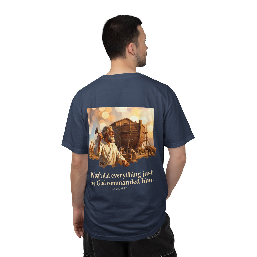 Noah's Ark Faith T-Shirt — "Noah did everything just as God commanded him."