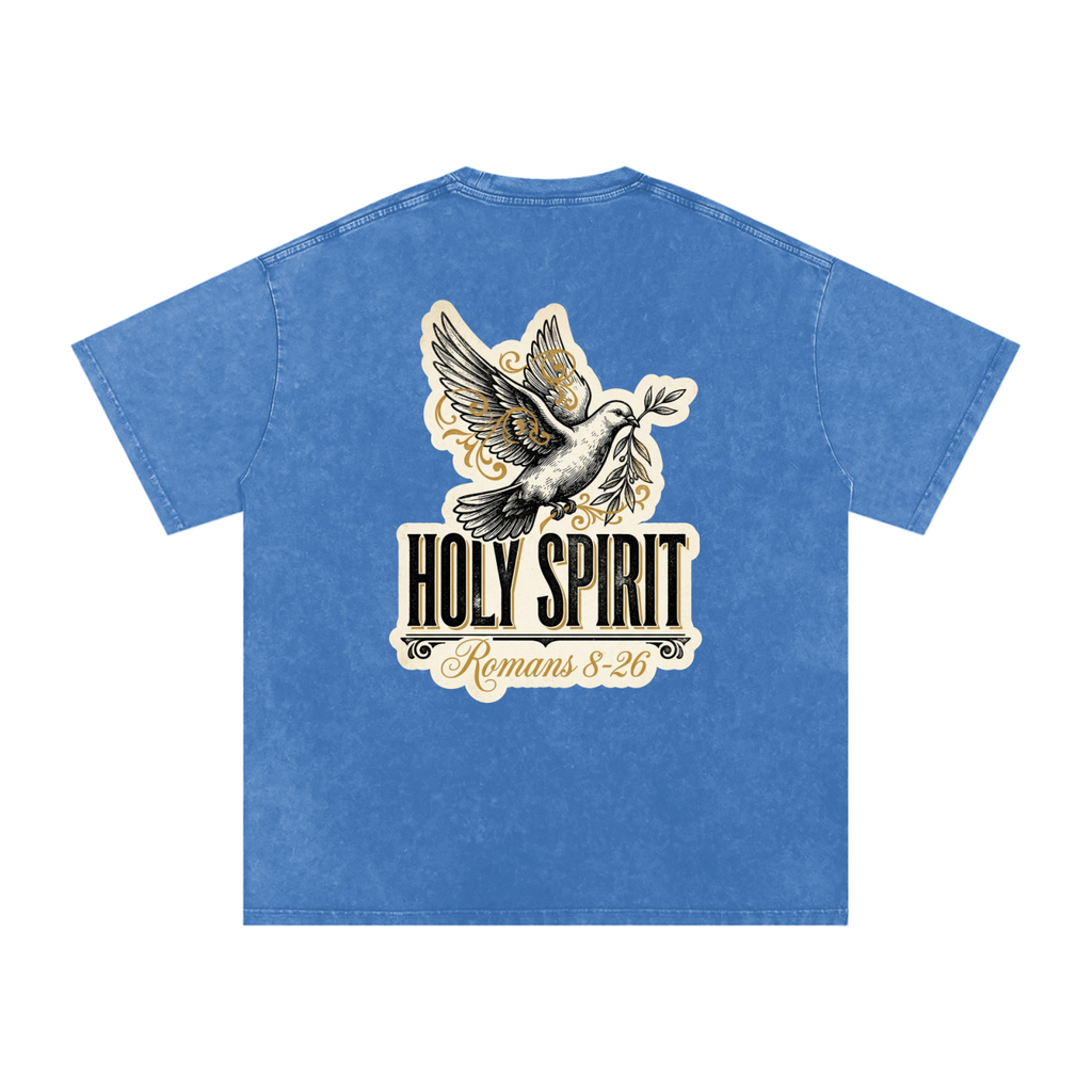 Holy spirt Snow Washed Oversized Cotton T-Shirt