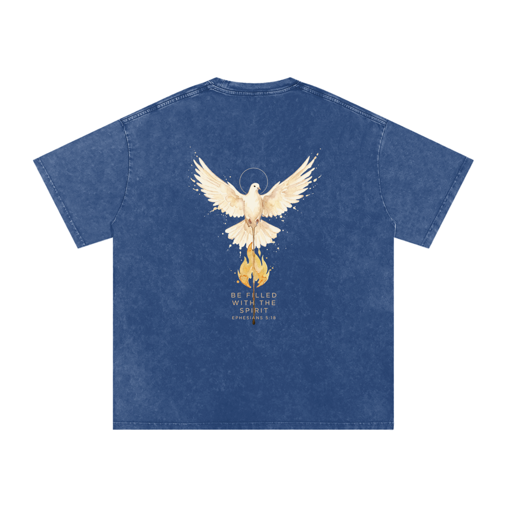Be filled Snow Washed Oversized Cotton T-Shirt