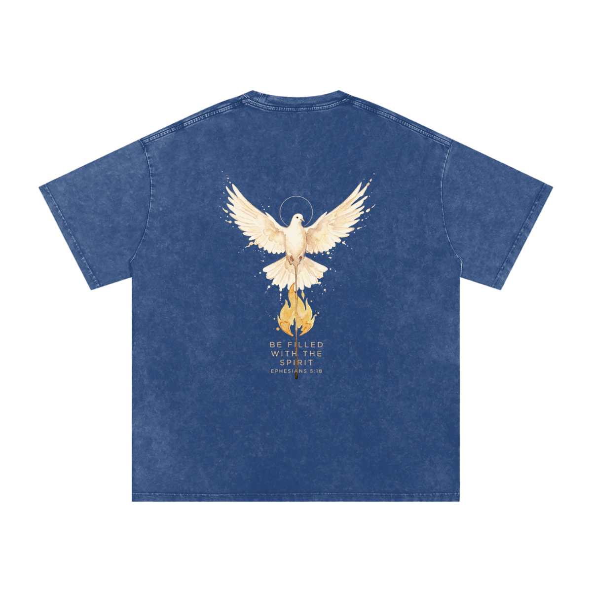 Be filled Snow Washed Oversized Cotton T-Shirt