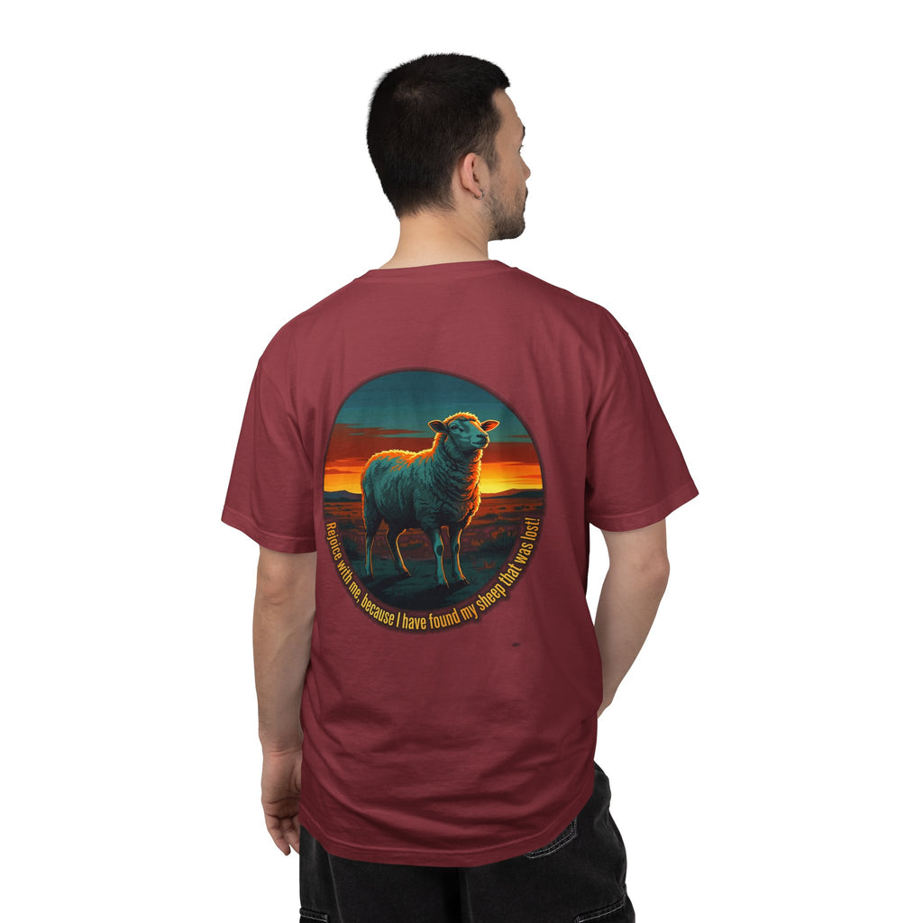 Christian Sheep T-Shirt — 'I Know My Sheep' Garment-Dyed Tee