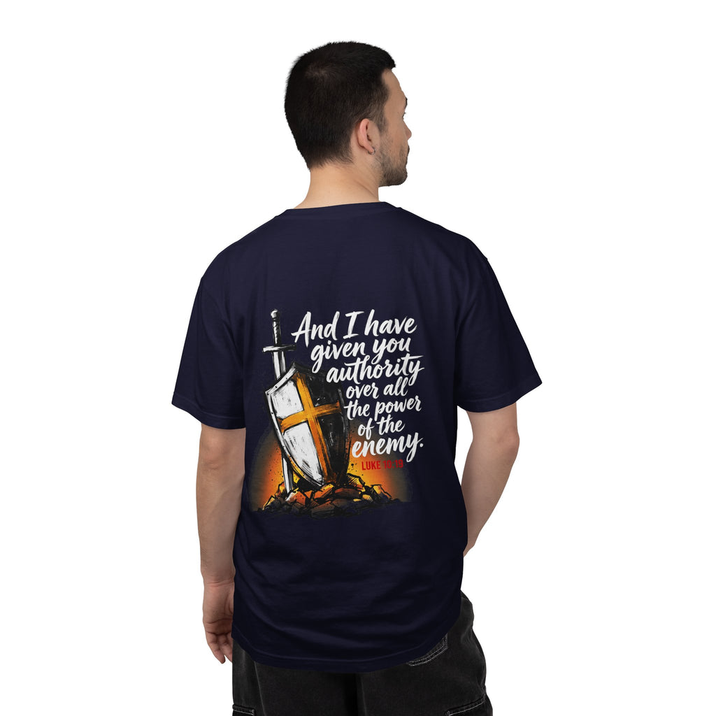 Christian Cross T-Shirt — 'I Have Given You Authority' Graphic Tee