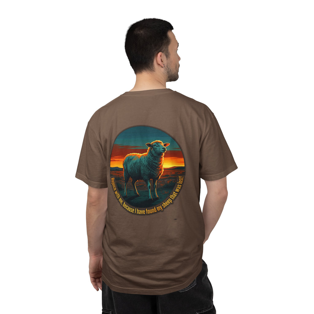 Christian Sheep T-Shirt — 'I Know My Sheep' Garment-Dyed Tee