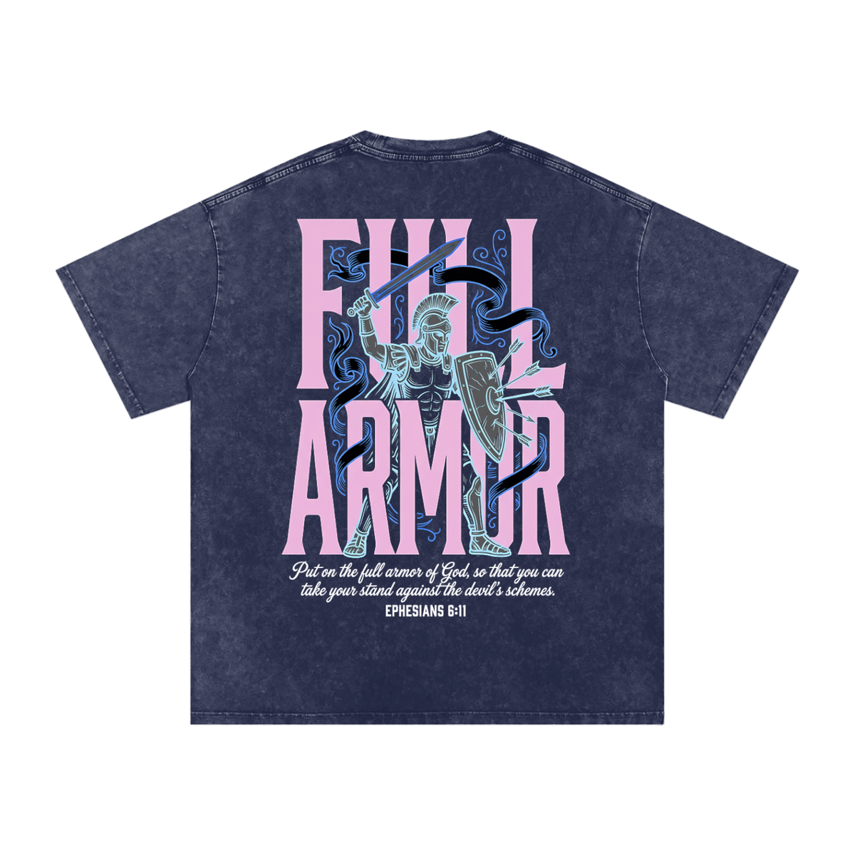 Full Armor Snow Washed Oversized Cotton T-Shirt