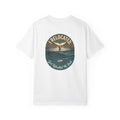 Relocated Whale Tail T-Shirt — “I Relocated” Retro Ocean Graphic Tee