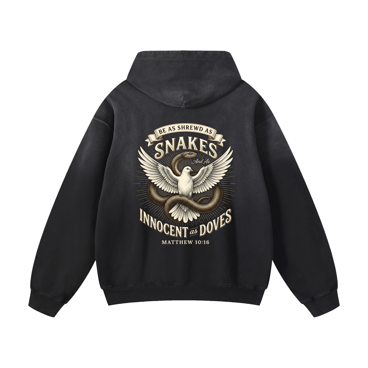 Innocent as Doves - Heavyweight Sunfade Oversized Hoodie -