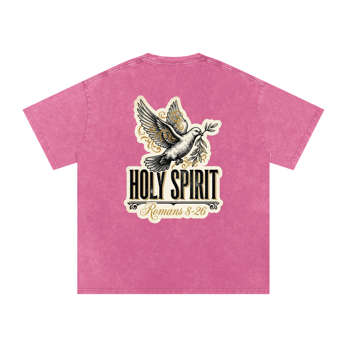 Holy spirt Snow Washed Oversized Cotton T-Shirt