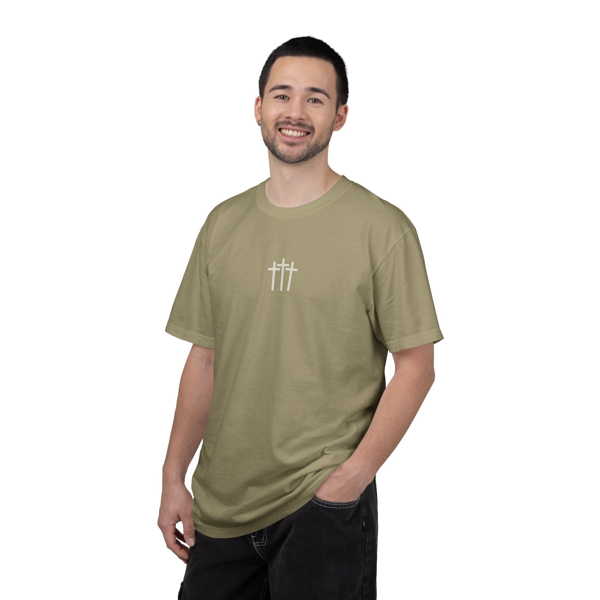 Floral Cross Tee — 'Seeds of a Very Good Work' Christian Graphic T-Shirt