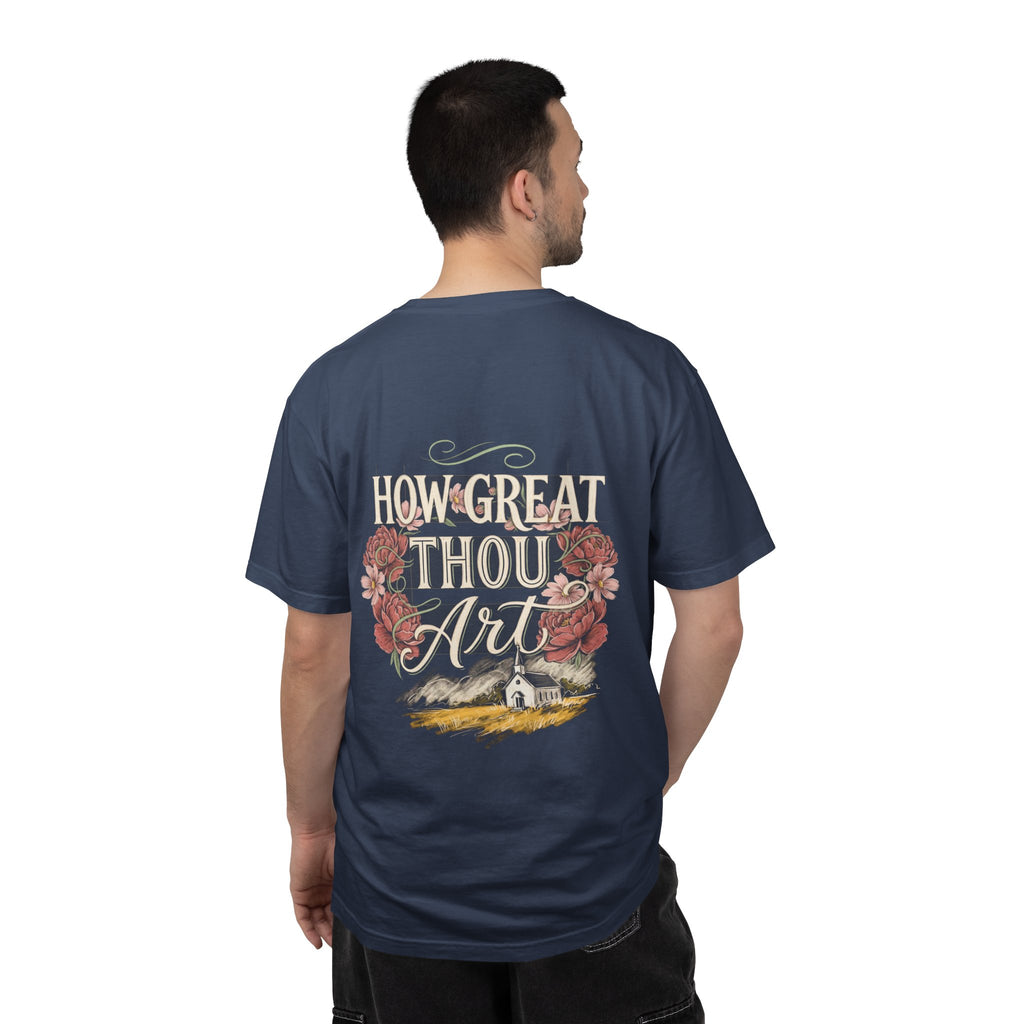 How Great Thou Art T-Shirt — Christian Cross Faith Tee