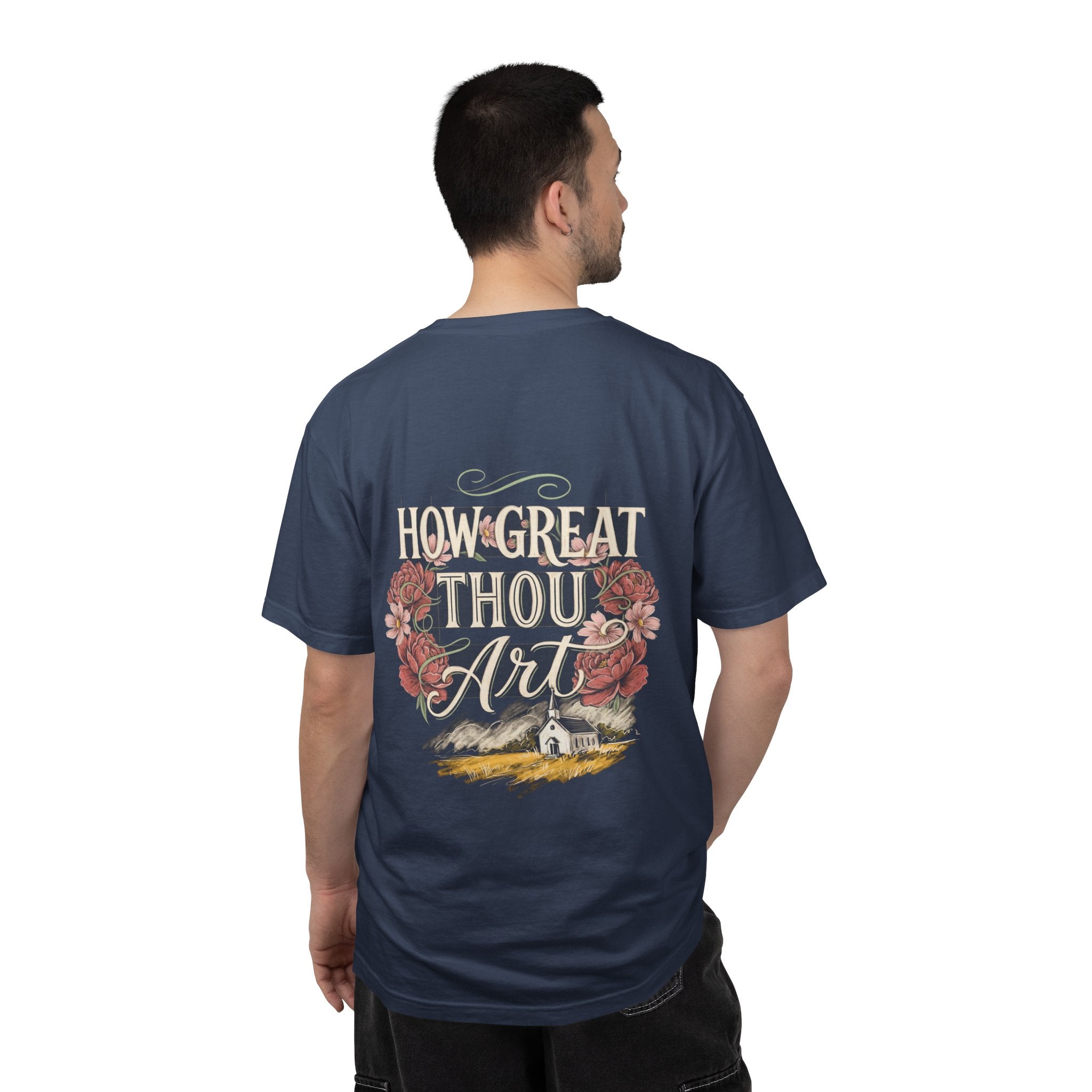 How Great Thou Art T-Shirt — Christian Cross Faith Tee
