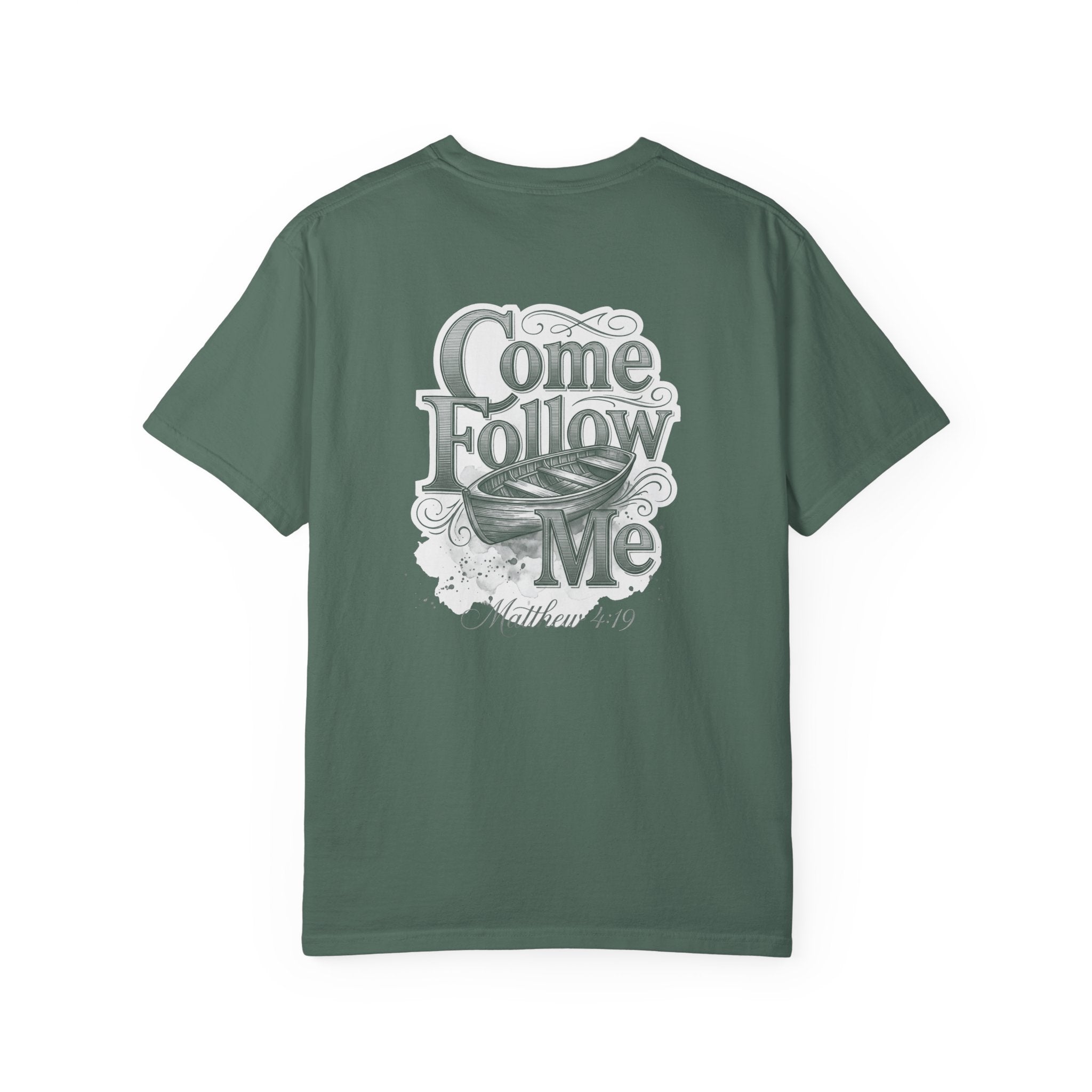 Come follow me Christian Cross T-Shirt — "I Surrender All" Vintage Faith Graphic Tee