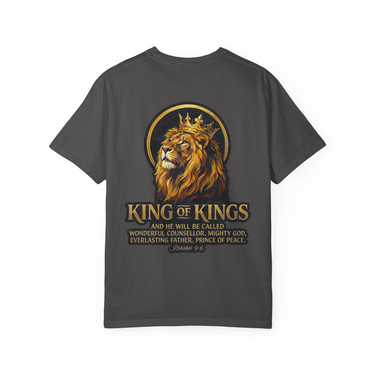 King of Kings T-Shirt — Lion Crown Christian Tee