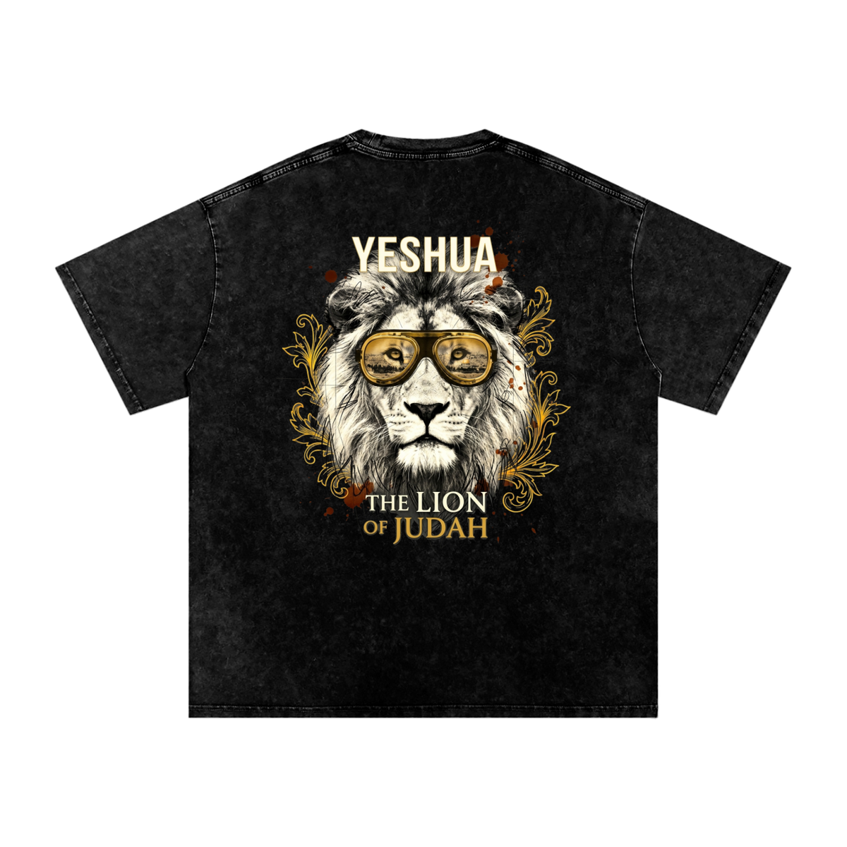 Yeshua Snow Washed Oversized Cotton T-Shirt
