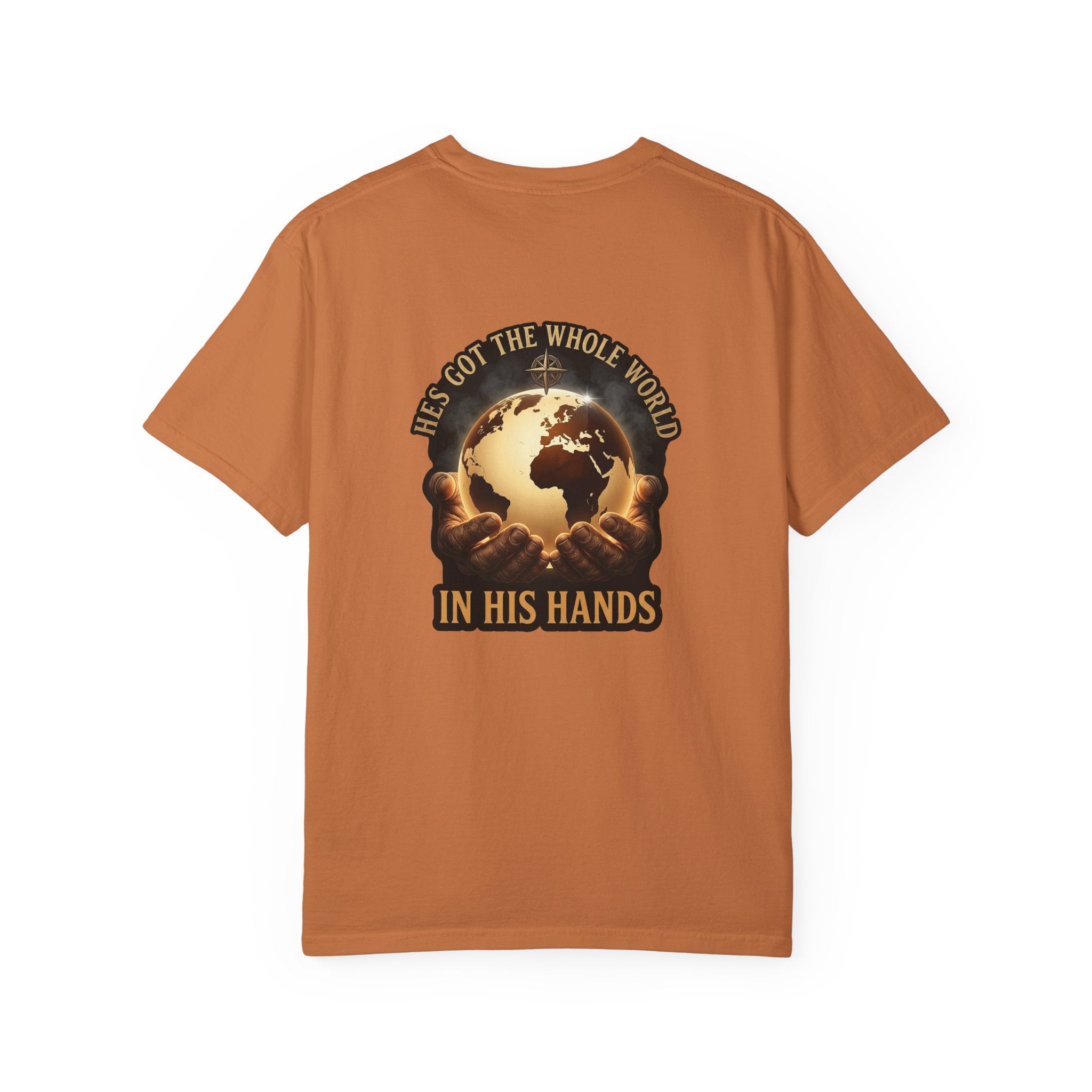Christian Cross T-Shirt — "He’s Got the Whole World in His Hands" Graphic Tee