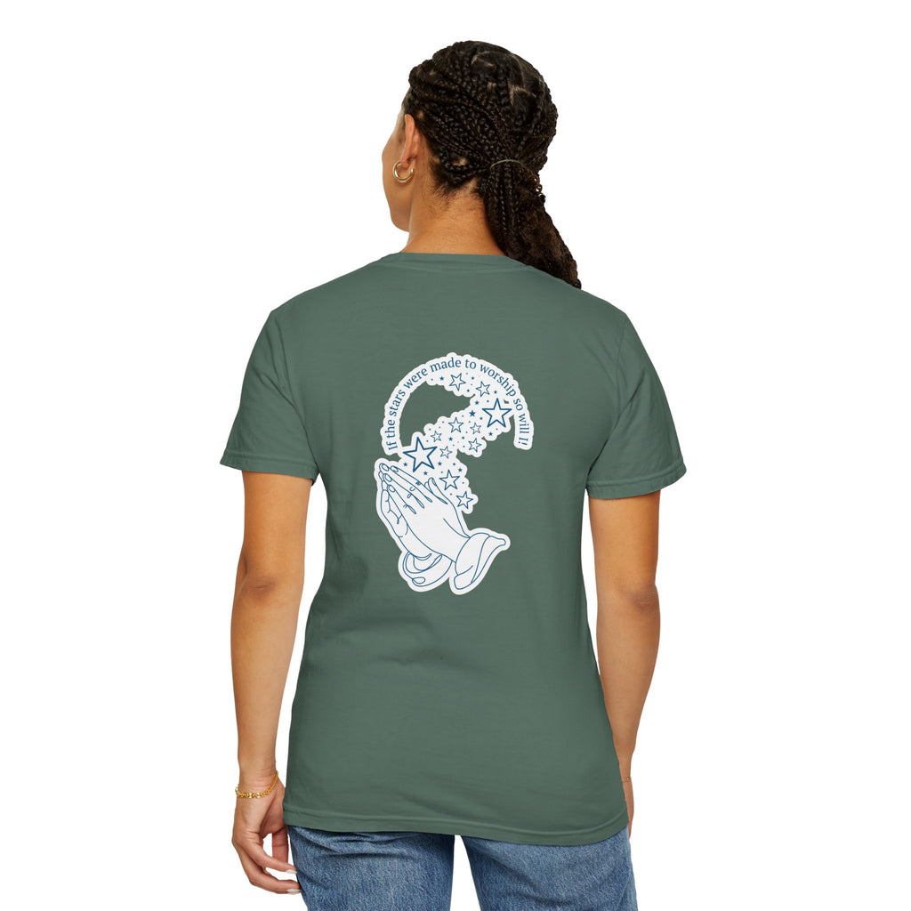 Praying Hands Cross T‑Shirt — Christian Faith Graphic Tee