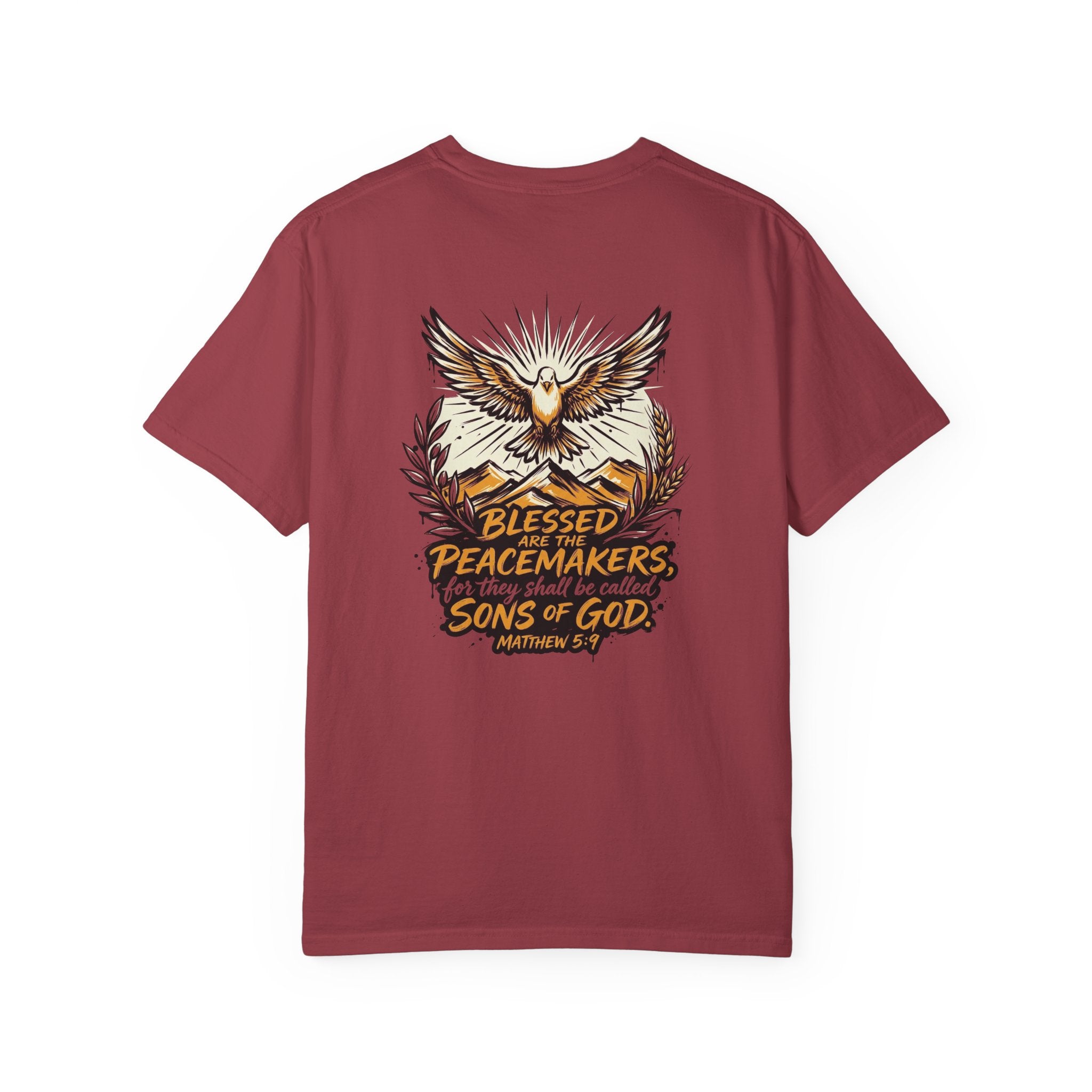 Blessed Peacemakers Dove T-Shirt — Matthew 5:9 Christian Tee