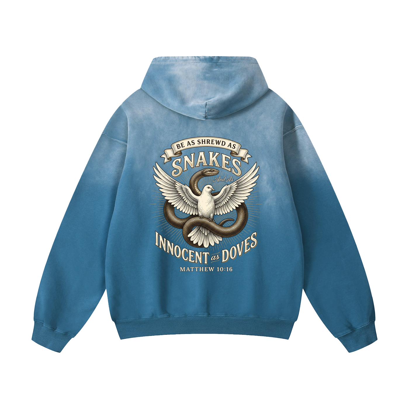 Innocent as Doves - Heavyweight Sunfade Oversized Hoodie -