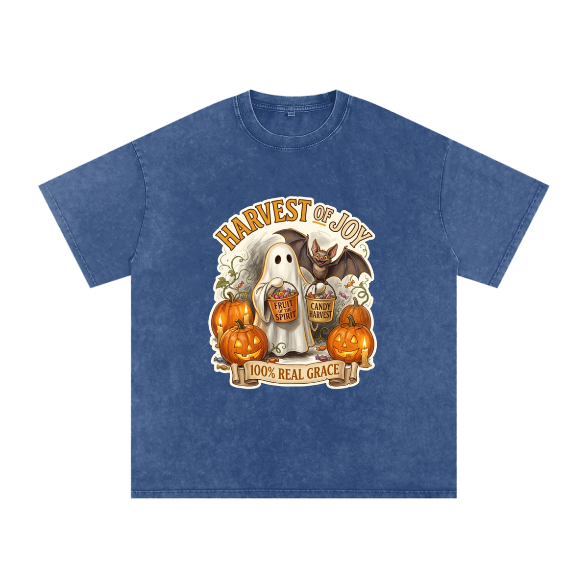 Candy Snow Washed Oversized Cotton T-Shirt