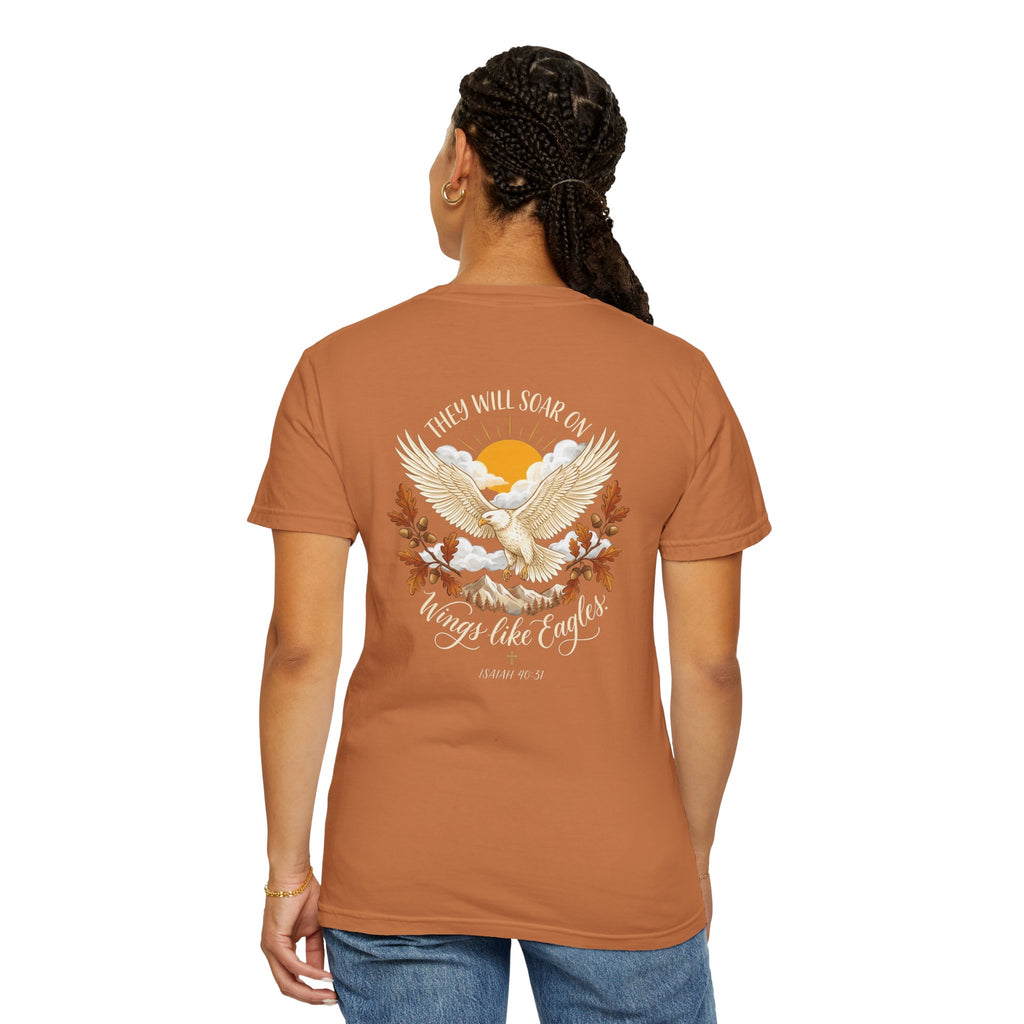 Christian Cross T-Shirt — "Knowledge of the Glory" Vintage Scripture Back Print